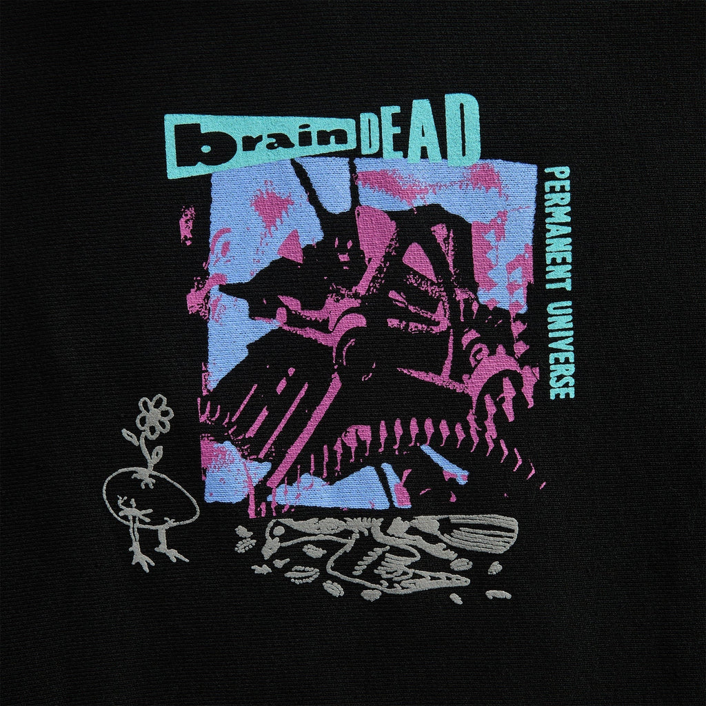 Brain Dead Permanent Universe Hoodie - Black