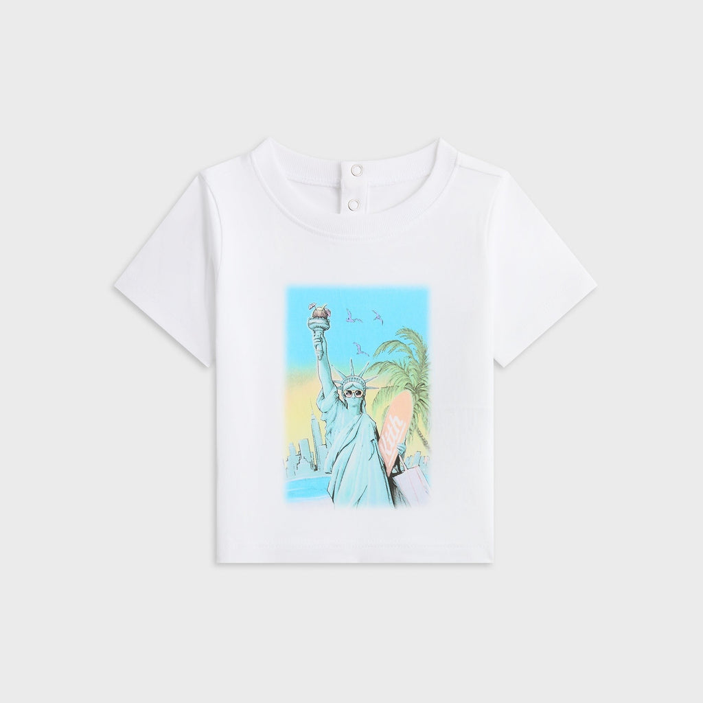 Kith Baby Lady Liberty Vintage Graphic Tee - White