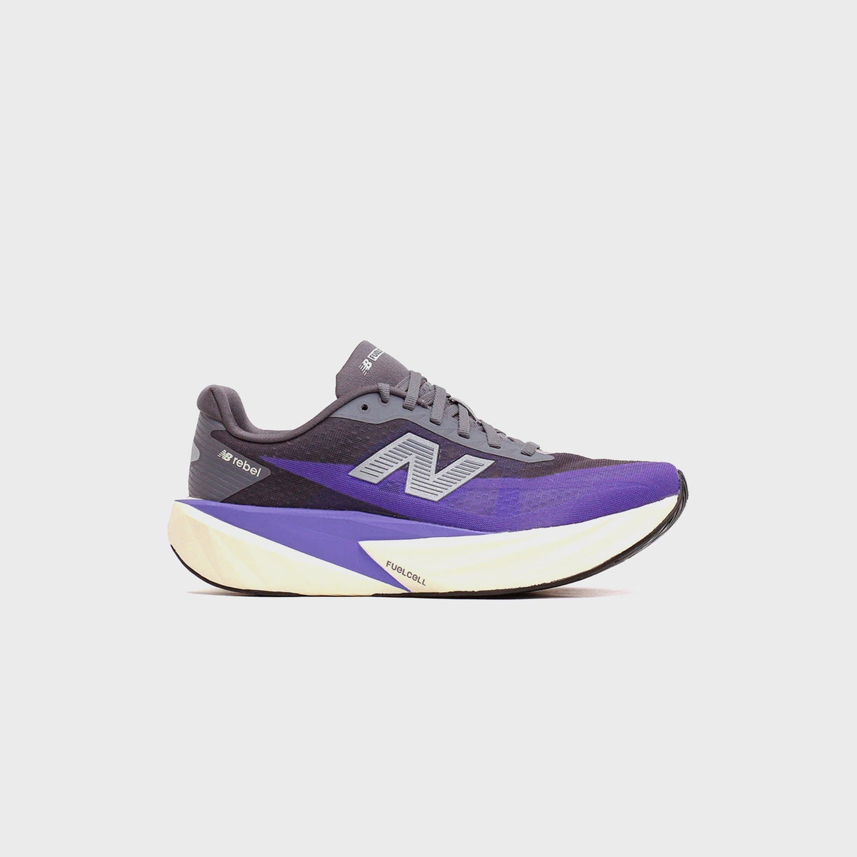New Balance FuelCell Rebel v5 - Electric Indigo / Truffle Salt / Silver Metallic