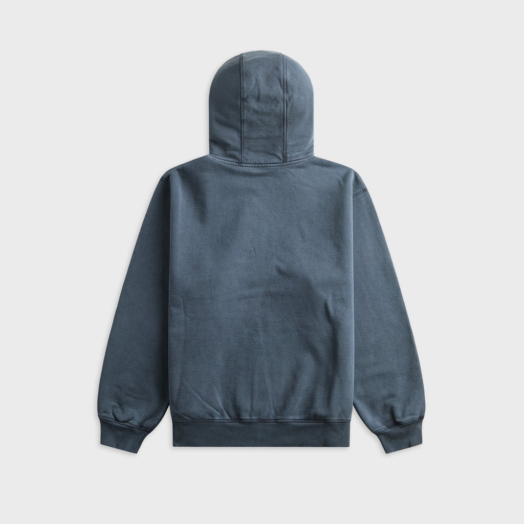 by Parra Not Fade Away Zip Hooded Sweatshirt - Washed Dark Grey