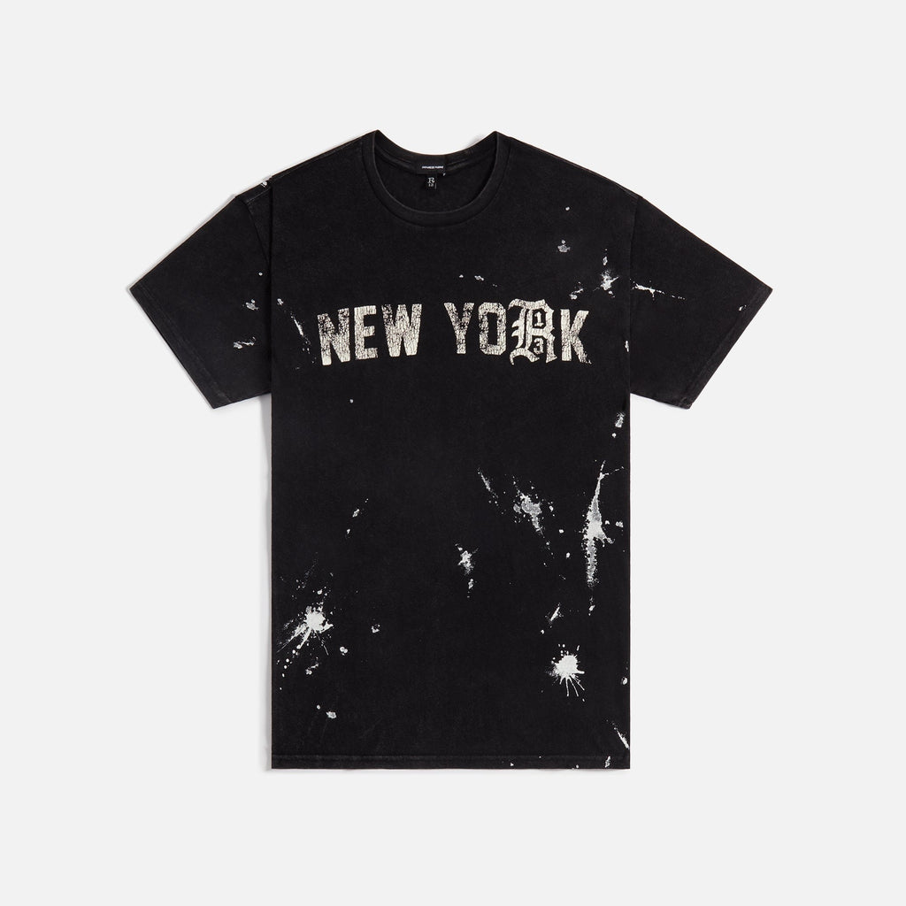 R13 New York Boy Tee - Acid Black