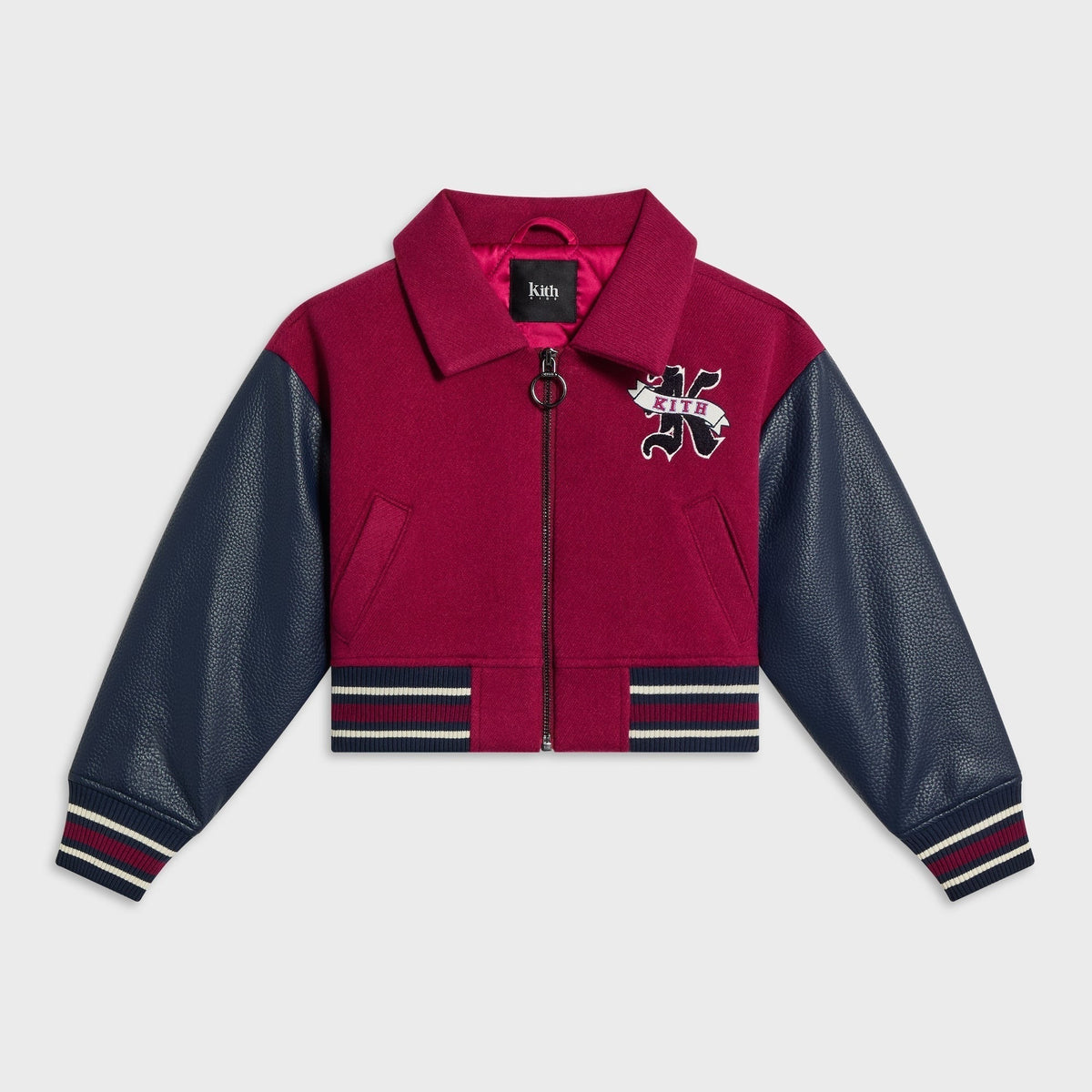 Kith Kids Cropped Varsity Jacket - Noir - PH