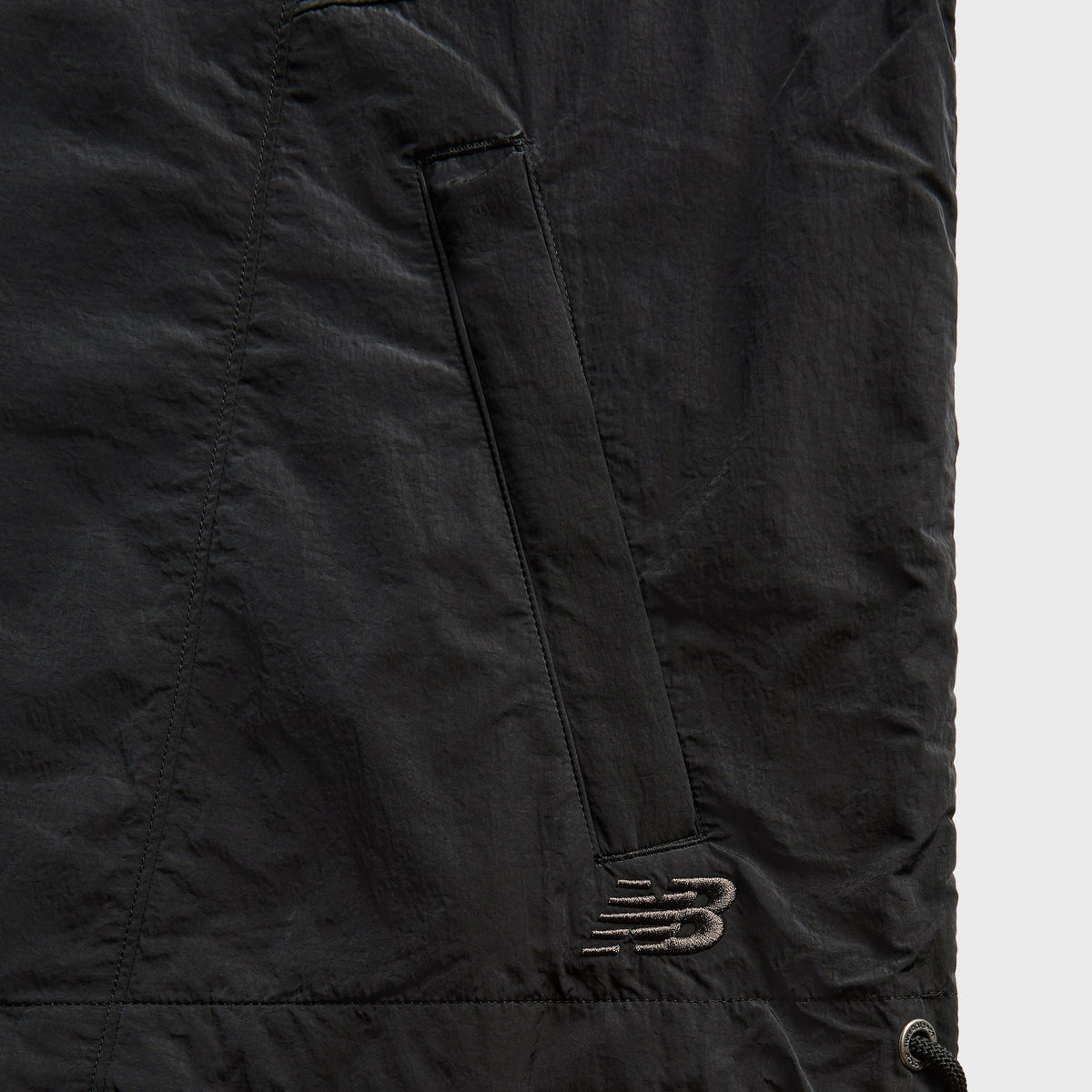 New Balance Grey Nylon Jacket - Black