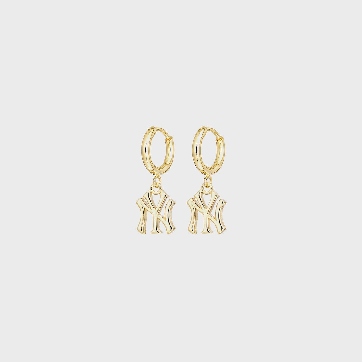 Luv AJ The NY Logo Charm Earrings - Gold