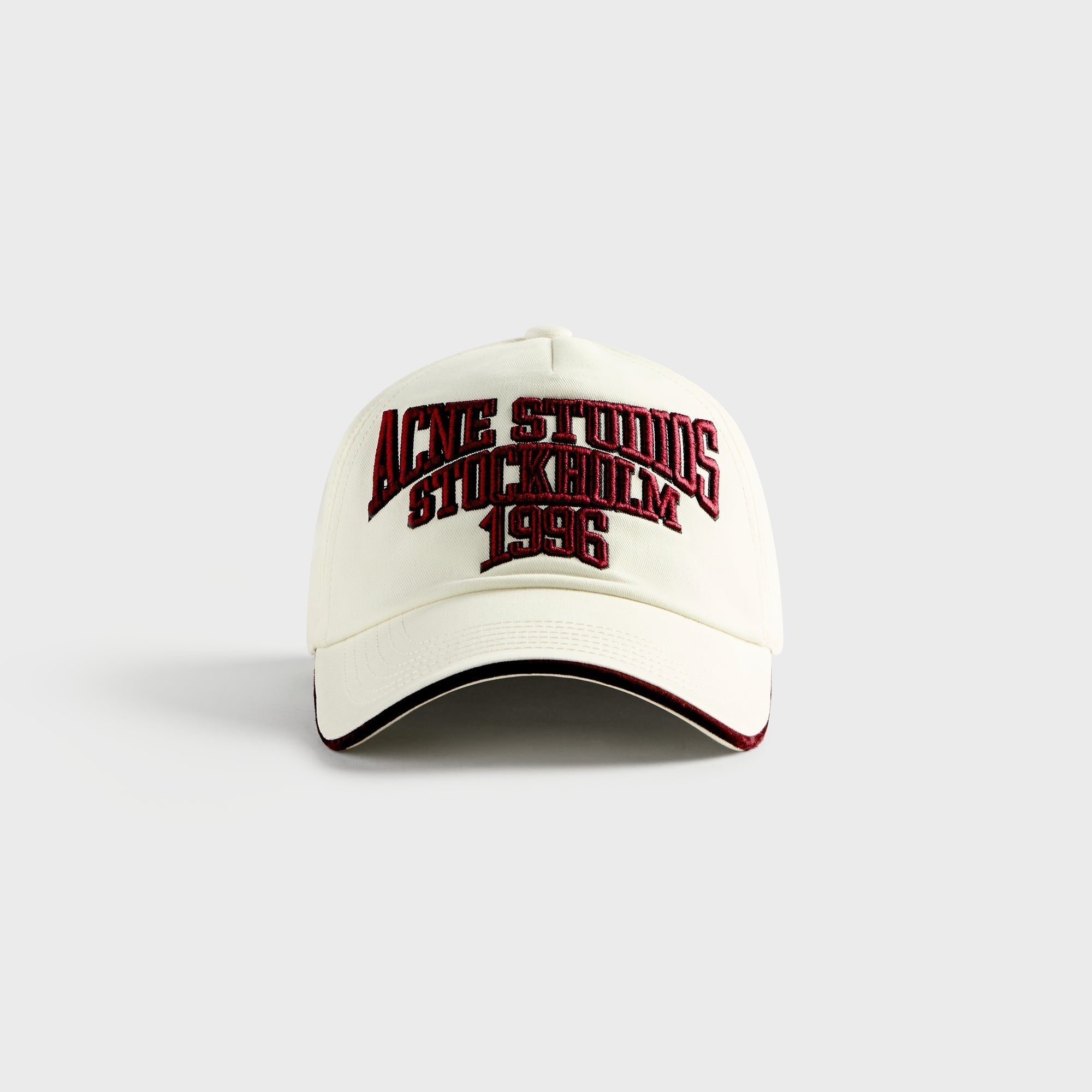 Acne Studios Embroidered Logo Cap - White / Red