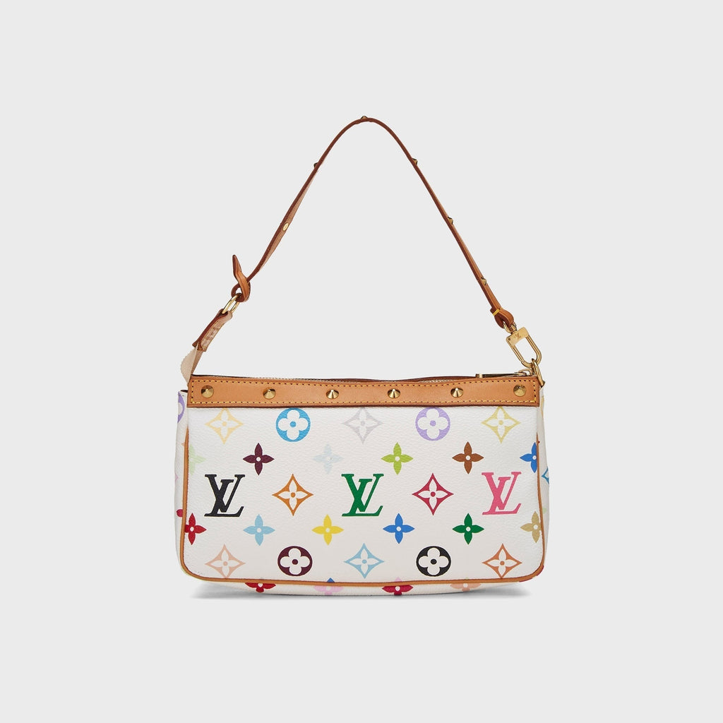 WGACA Louis Vuitton x Takashi Murakami Pochette Accessoires V2 Bag - White / Multi