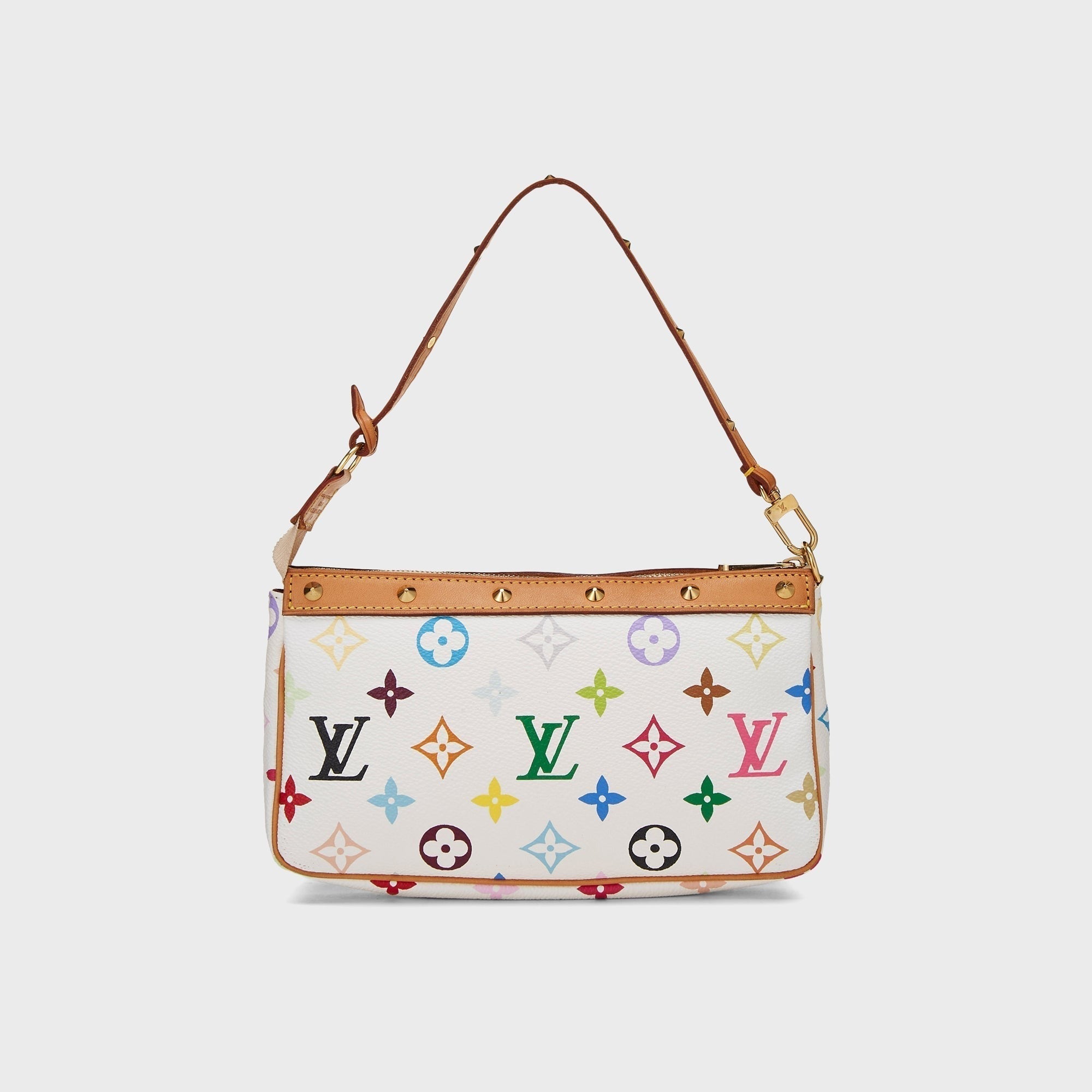 WGACA Louis Vuitton x Takashi Murakami Pochette Accessoires V2 Bag - White / Multi