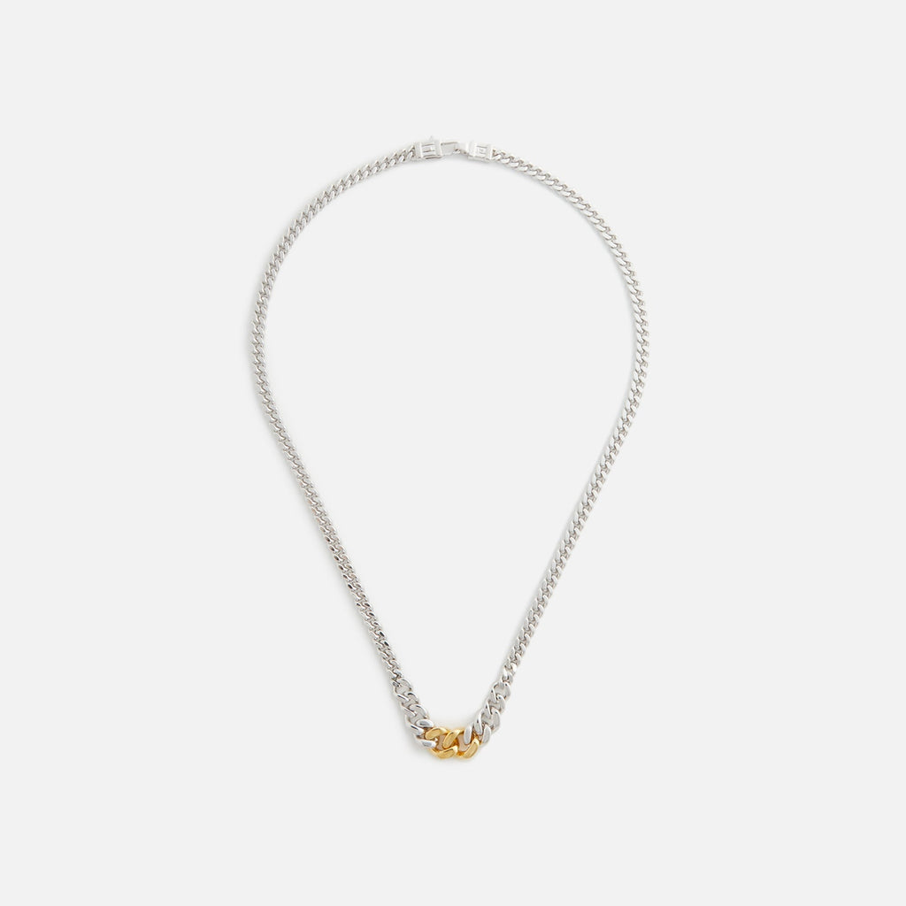 Tom Wood Dean Chain Duo 18 - Silver / Gold