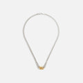 Tom Wood Dean Chain Duo 18 - Silver / Gold