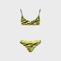 The Attico Zebra Bikini Set - Yellow