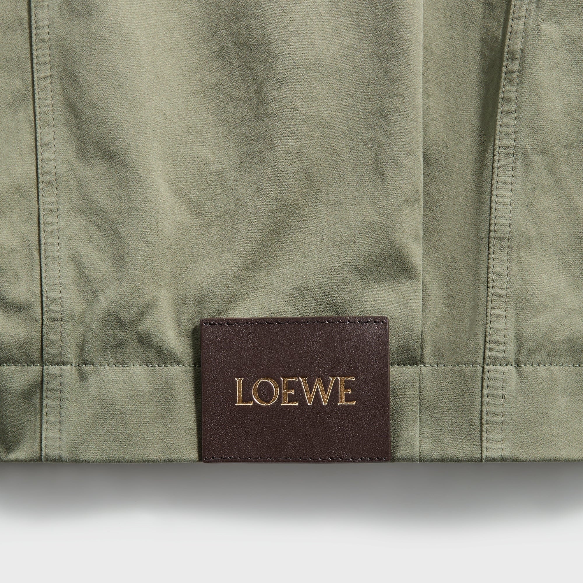 Loewe Belted Jacket - Khaki Green
