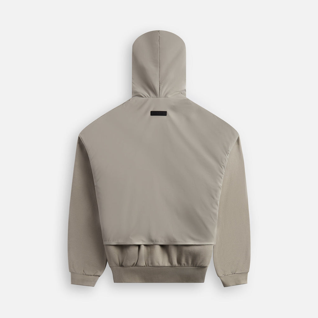 Essentials Nylon Fleece Hoodie - Seal