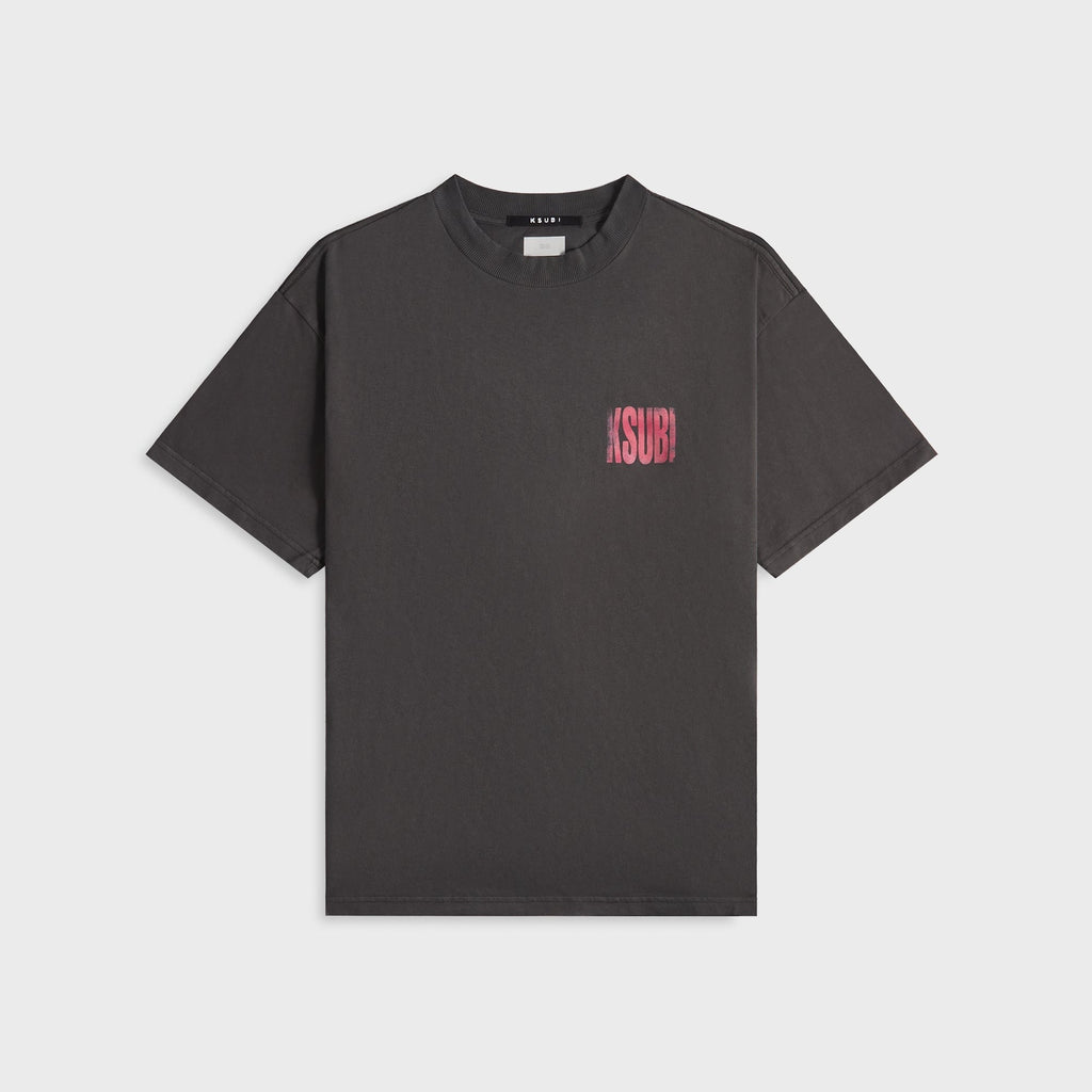 Ksubi Panthera Ekcess Short Sleeve Tee - Faded Black