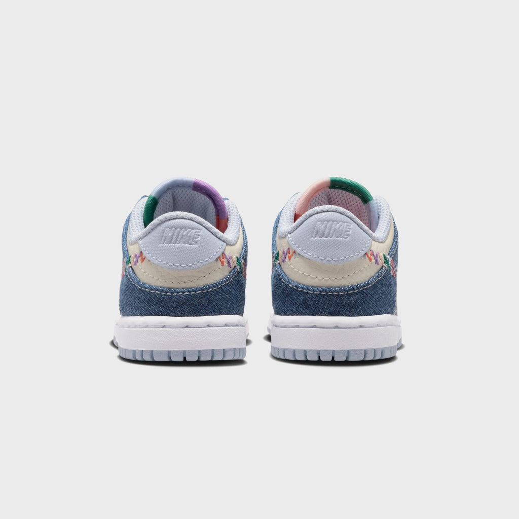 Nike TD Dunk Low - Soft Pearl / Blue Denim / Midnight Navy / Multicolor