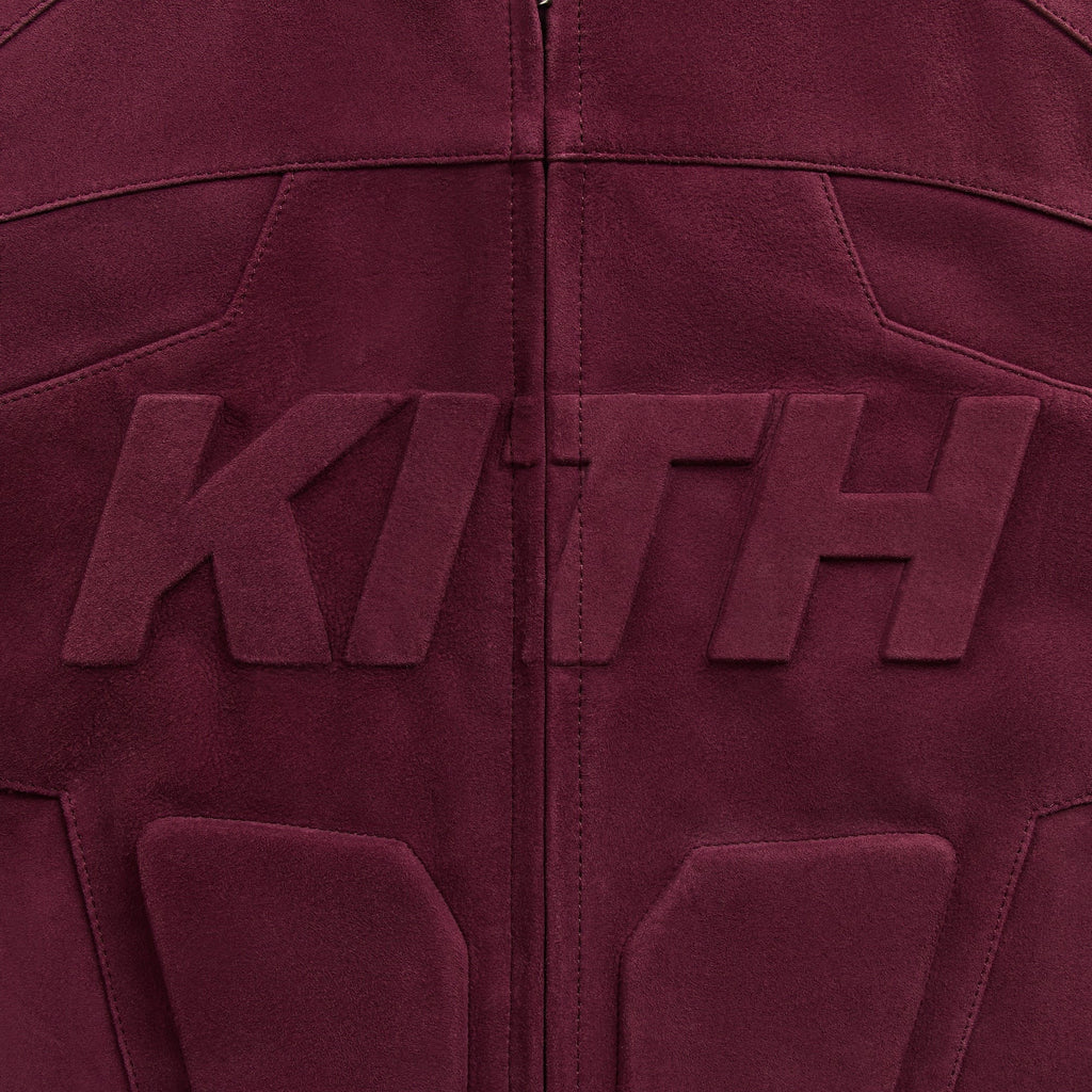 Kith Suede Wayne Moto Jacket - Magma