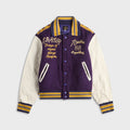 Needles Lettered Wool Melton Jacket - Purple