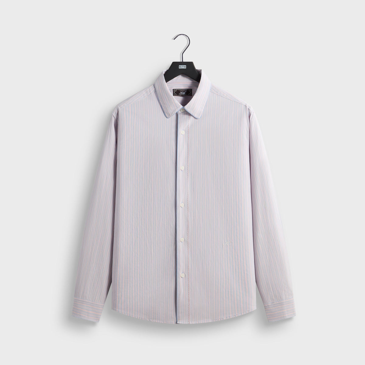 Kith Striped Poplin Georgie Shirt - Hydrangea