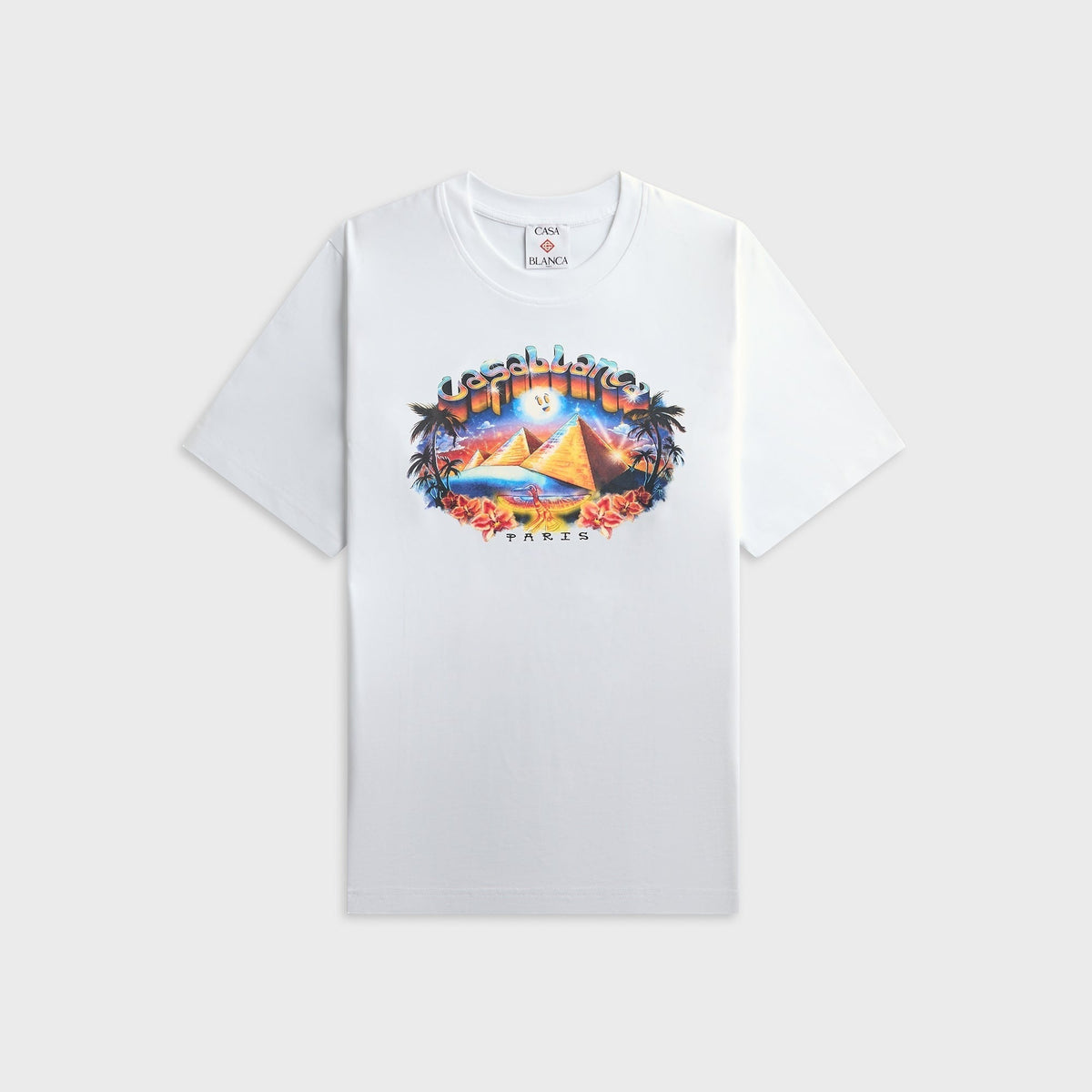 Casablanca Tourism Short Sleeve Tee - White