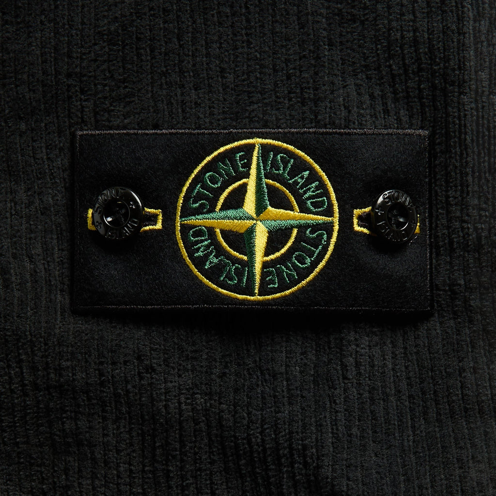 Stone Island Jersey Corduroy Crewneck Sweatshirt - Lead Grey