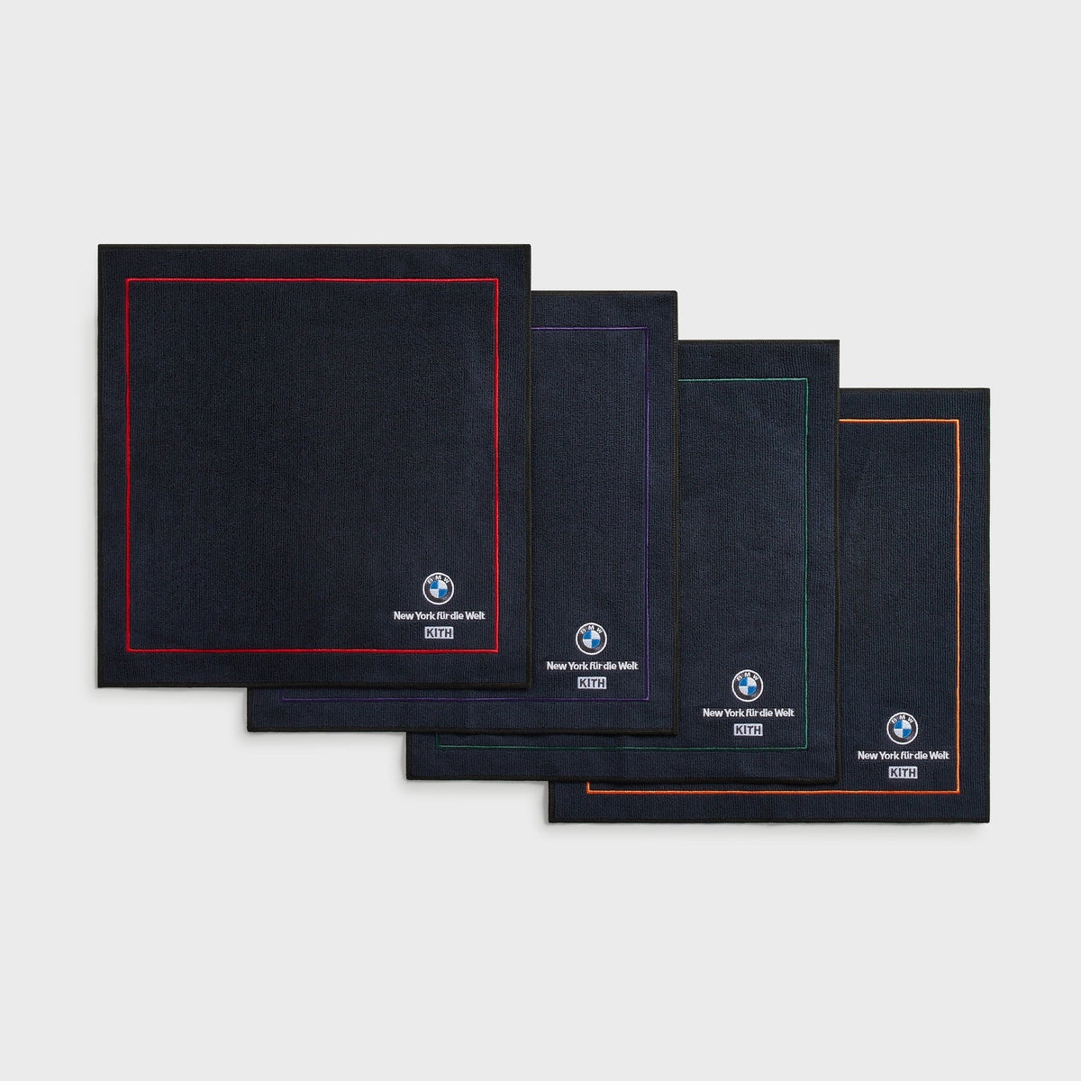Kith for BMW Pack of 4 Microfiber Towels - Black