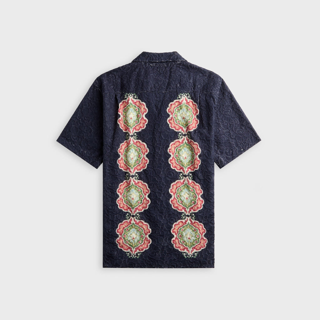 Orlebar Brown Relaxed Fit Broderie Anglaise Shirt - Night Iris