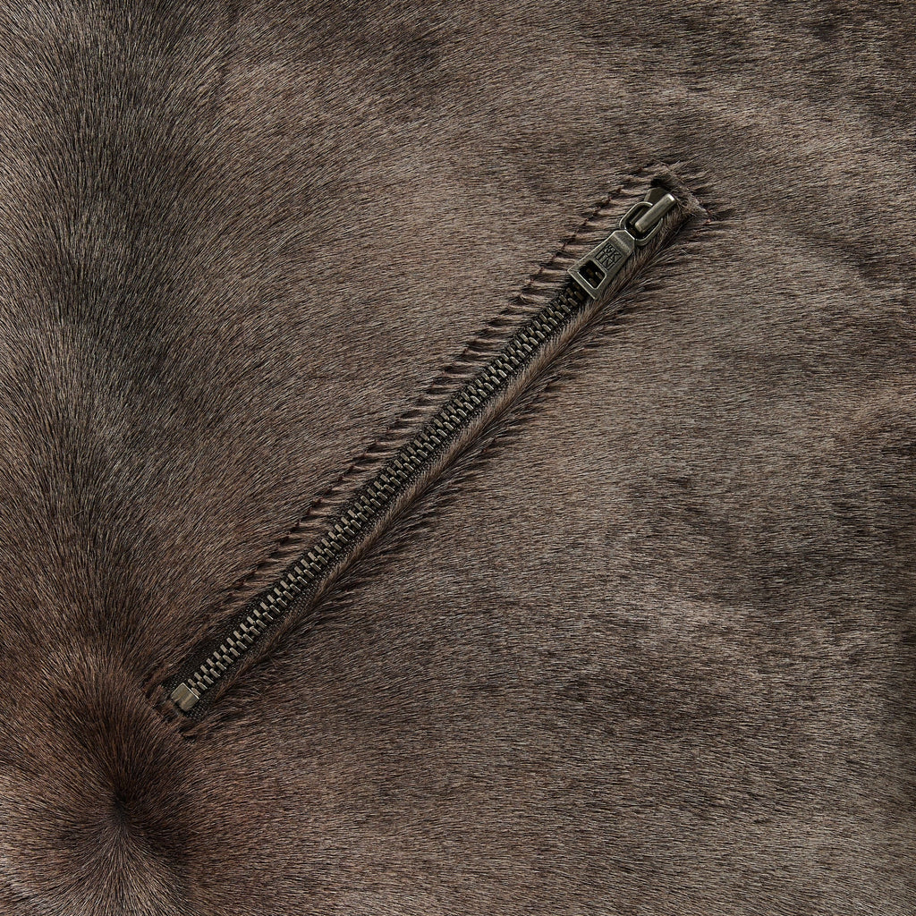 &Kin Pony Hair Cassius Moto Jacket - Underground