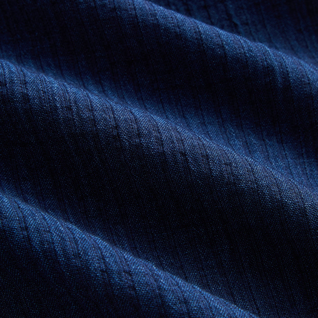 Kith Indigo Seersucker Daley Shirt - Dark Indigo