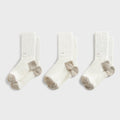 Kith Chunky Cotton 3-Pack Crew Socks - Silk