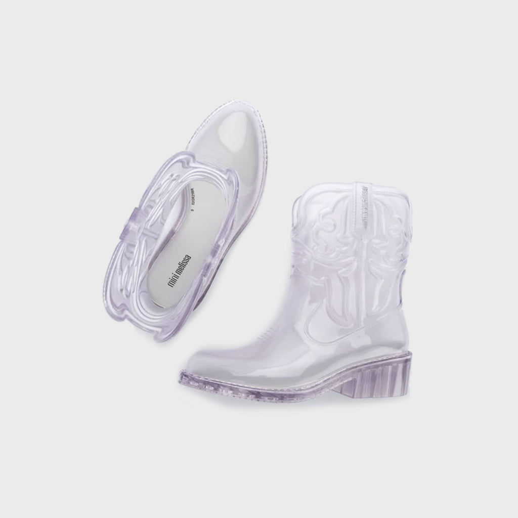 Melissa Mini Kids Texas Boot - Clear