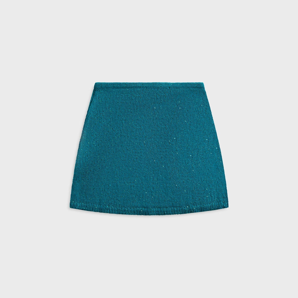 Asta Resort Ana Mini Skirt - Palm Green Sequin