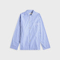 Tekla Cotton Poplin Pyjama Shirt - Penny Stripes