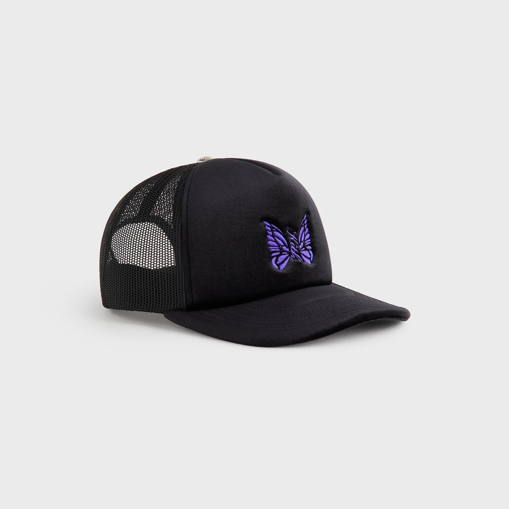 Kith for Needles Velour Nolan Trucker Cap - Black
