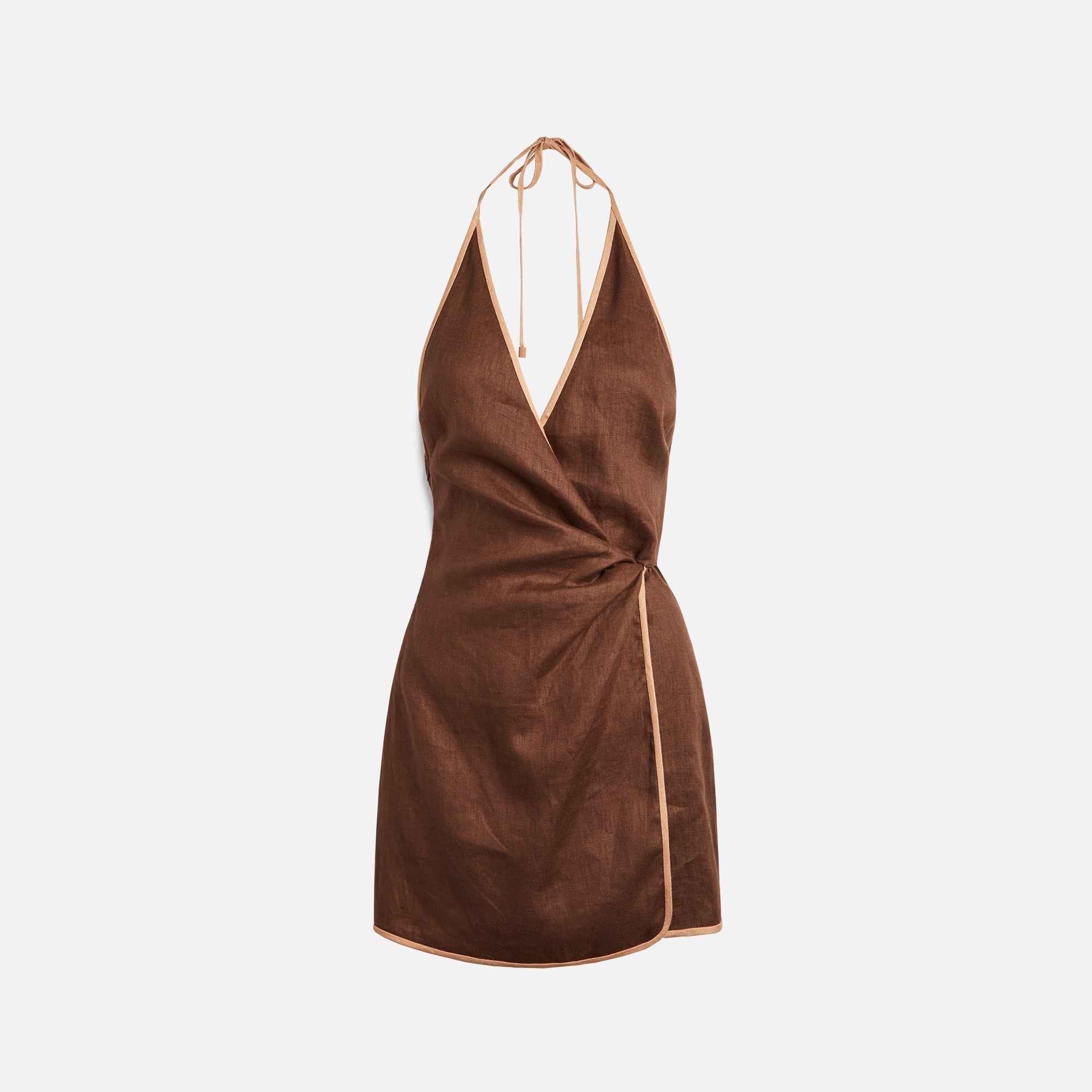 SIR Affogato Twist Mini Dress - Chocolate