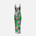Area Butterfly Printed Maxi Dress - Green Multi