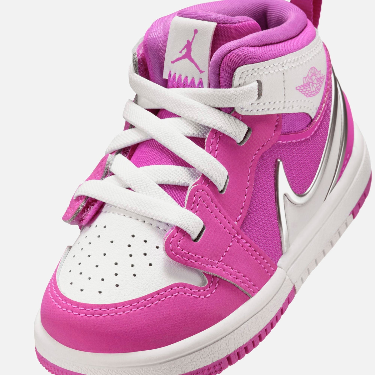 Jordan TD Air Jordan 1 Mid RM Easyon - Fire Pink / White