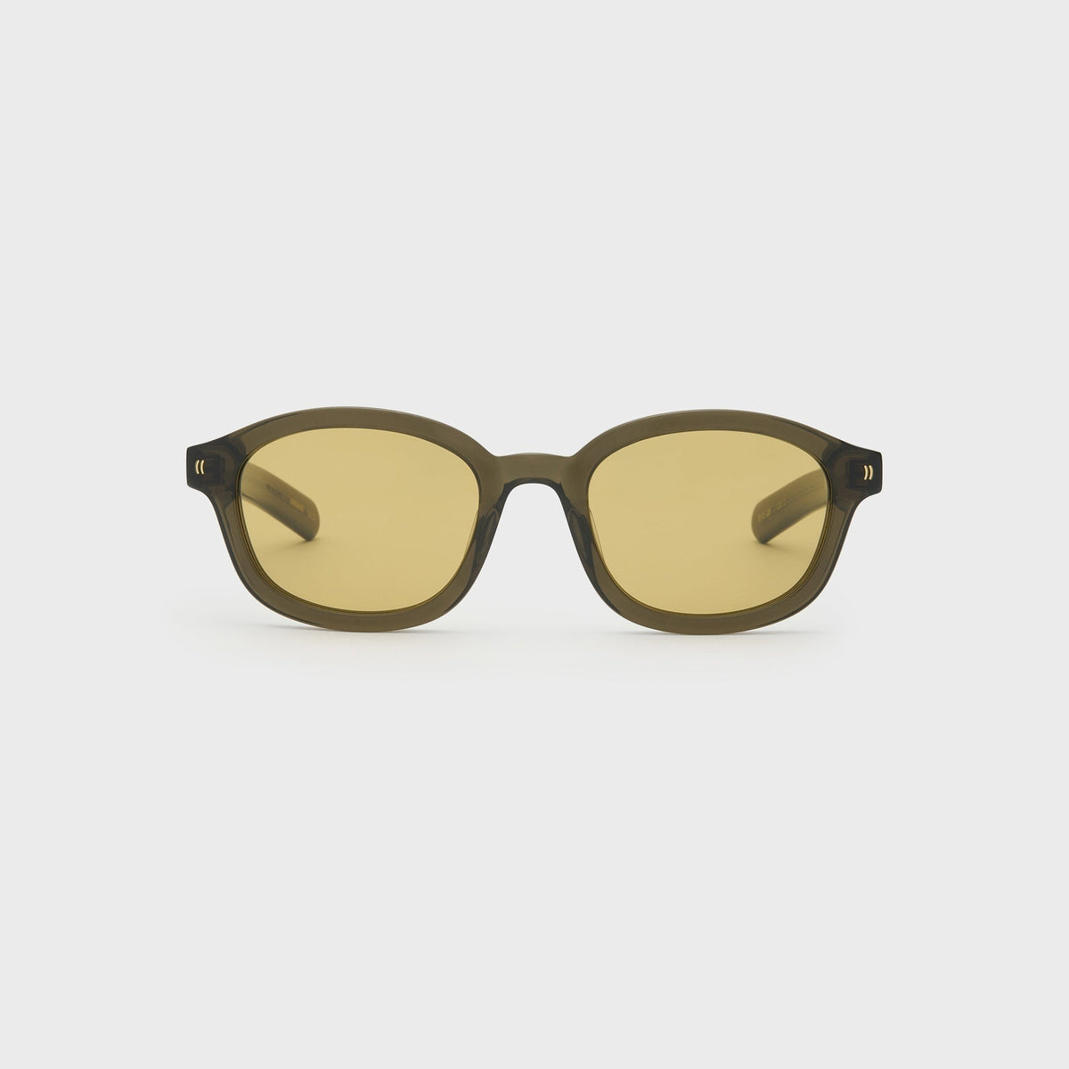 Flatlist Theo Sunglasses - Crystal Olive / Smoked Olive