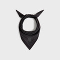 Kith Printed Silk Scarf - Black