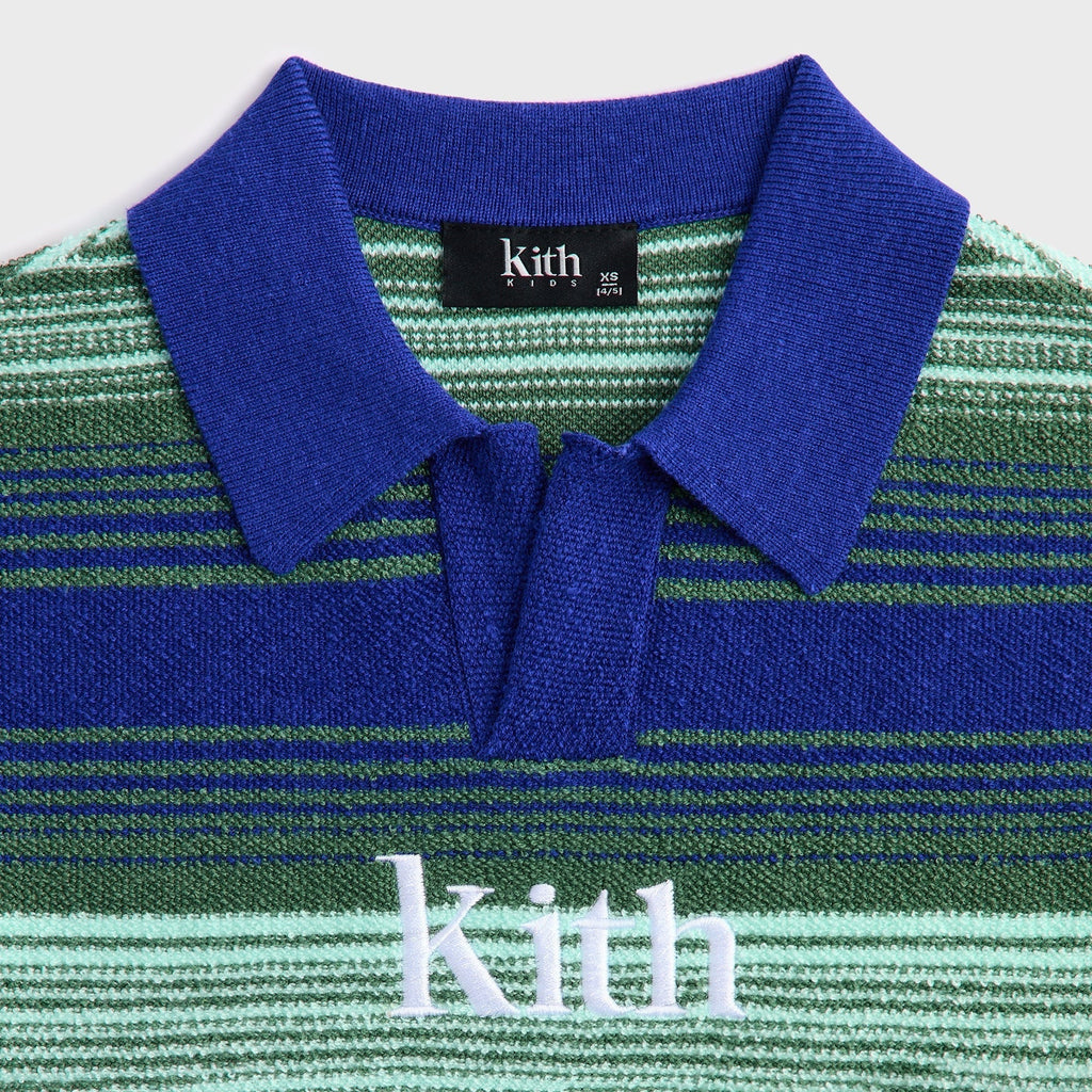 Kith Kids Striped Nelson Short Sleeve - Celeste