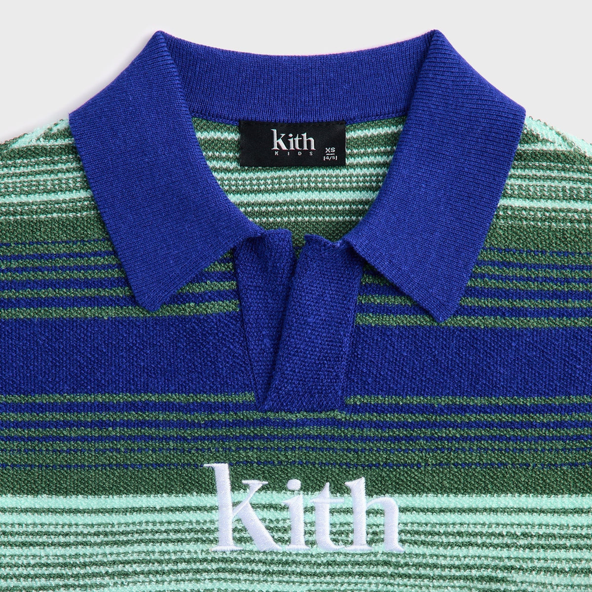 Kith Kids Striped Nelson Short Sleeve - Celeste