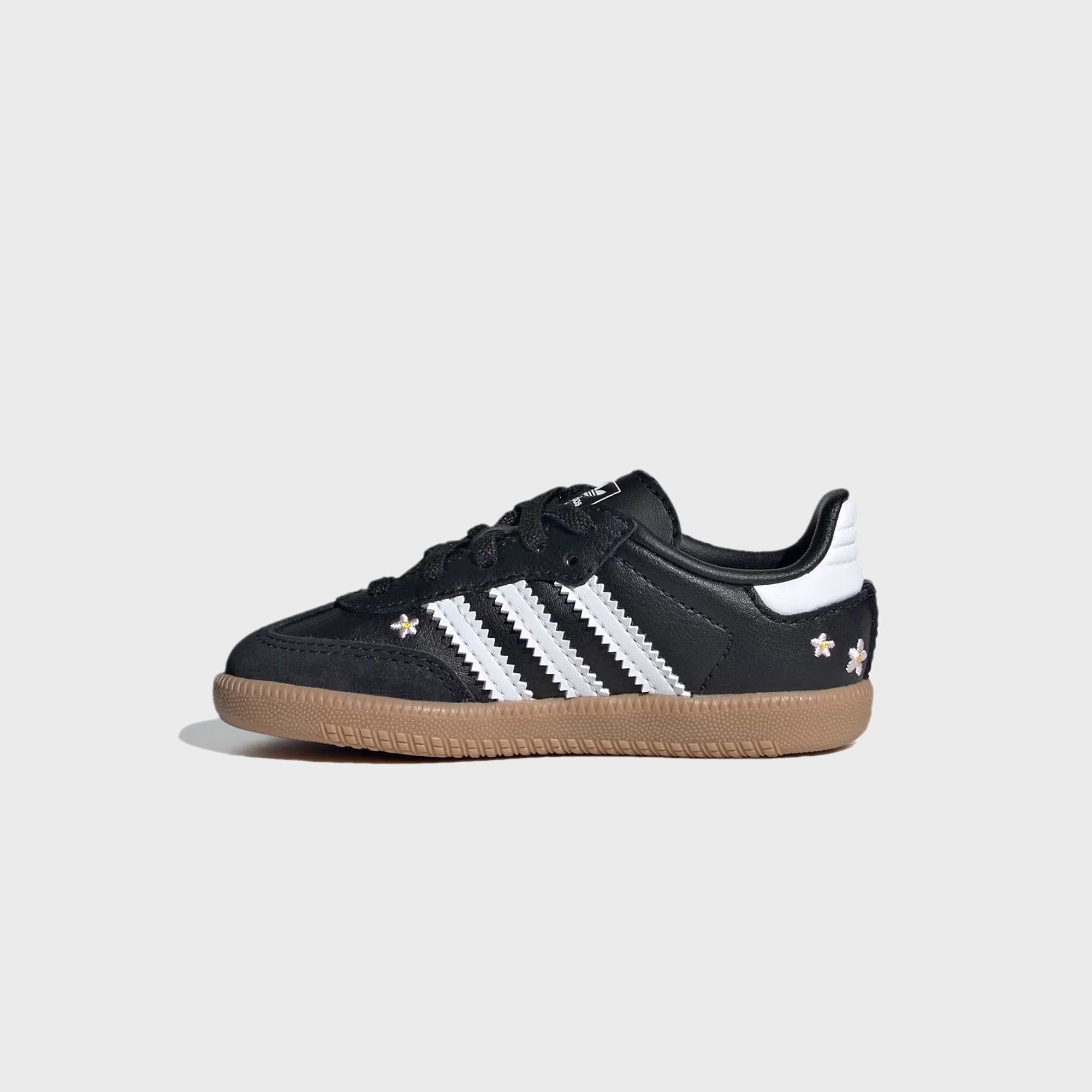adidas TD Samba OG Comfort Closure Elastic Lace Shoes - Core Black / Cloud White / Gum