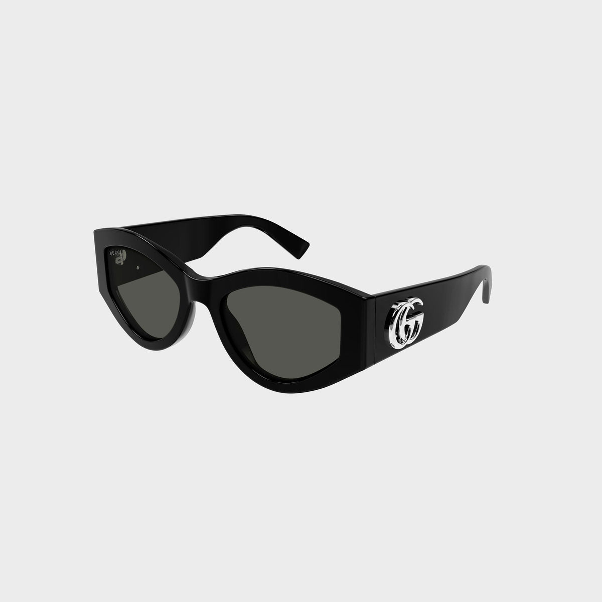 Gucci Eyewear Oval Frame Sunglasses - Black / Grey