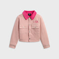 Kith Kids Cropped Ora Shacket - Dusty Quartz