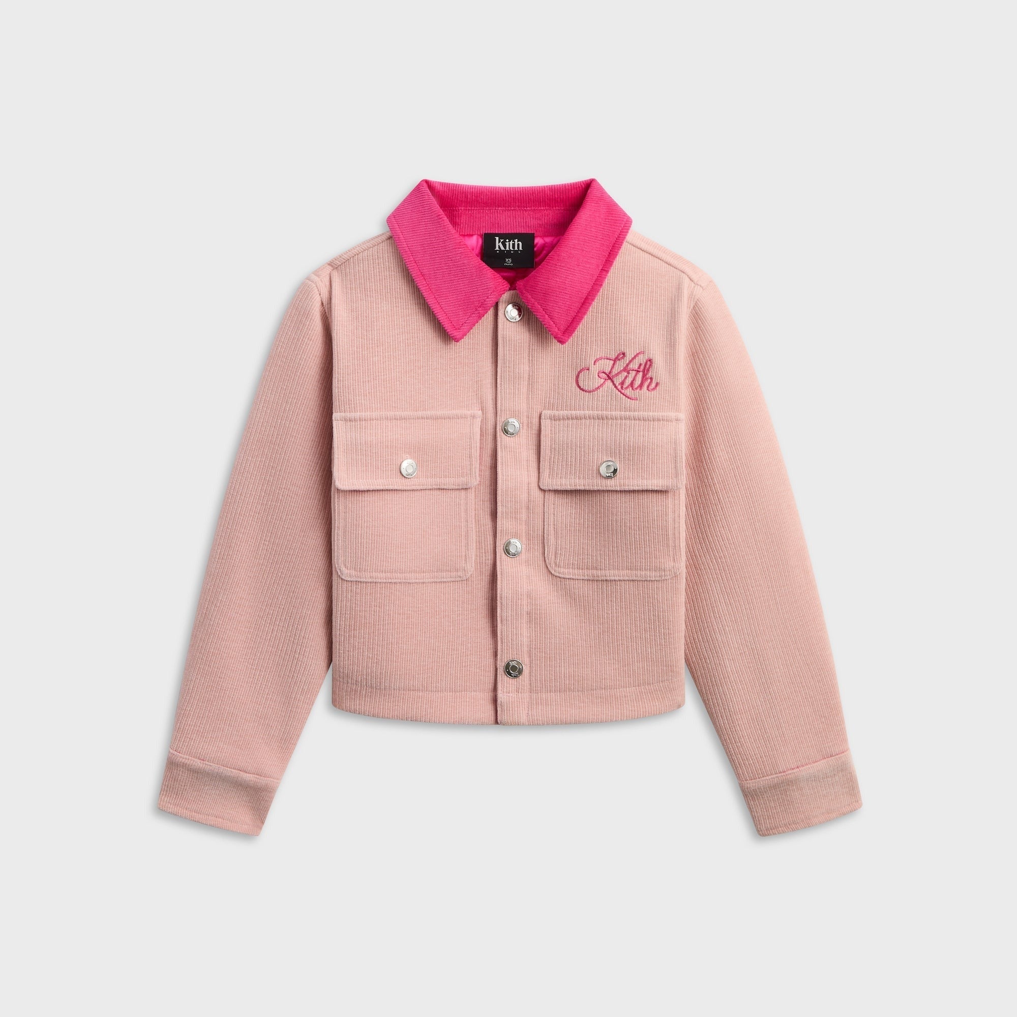 Kith Kids Cropped Ora Shacket - Dusty Quartz