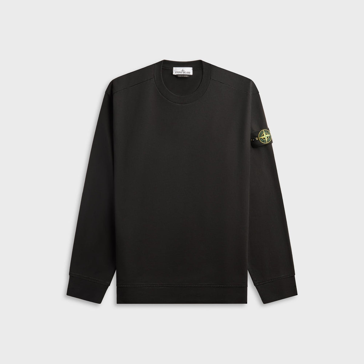 Stone Island Heavy Organic Cotton Crewneck Sweatshirt - Black