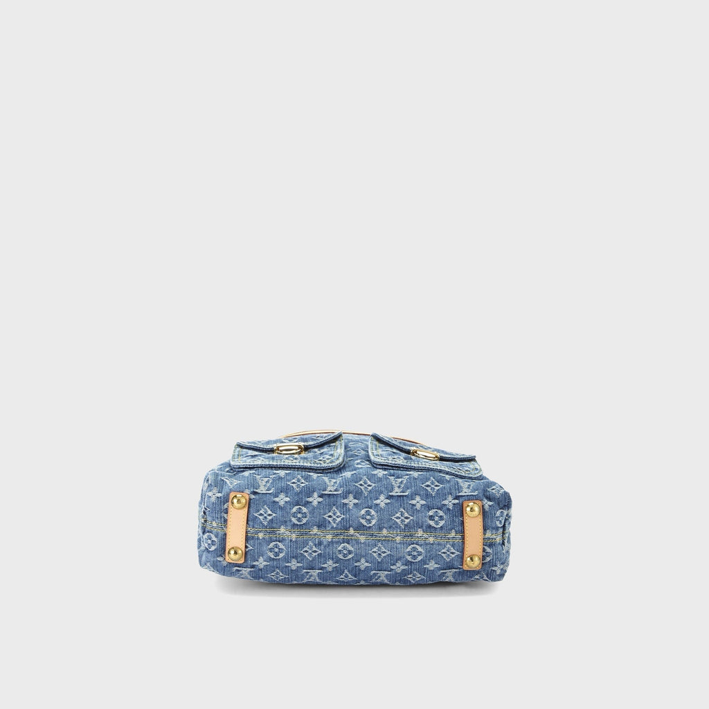 WGACA Louis Vuitton Denim Baggy GM Bag - Blue