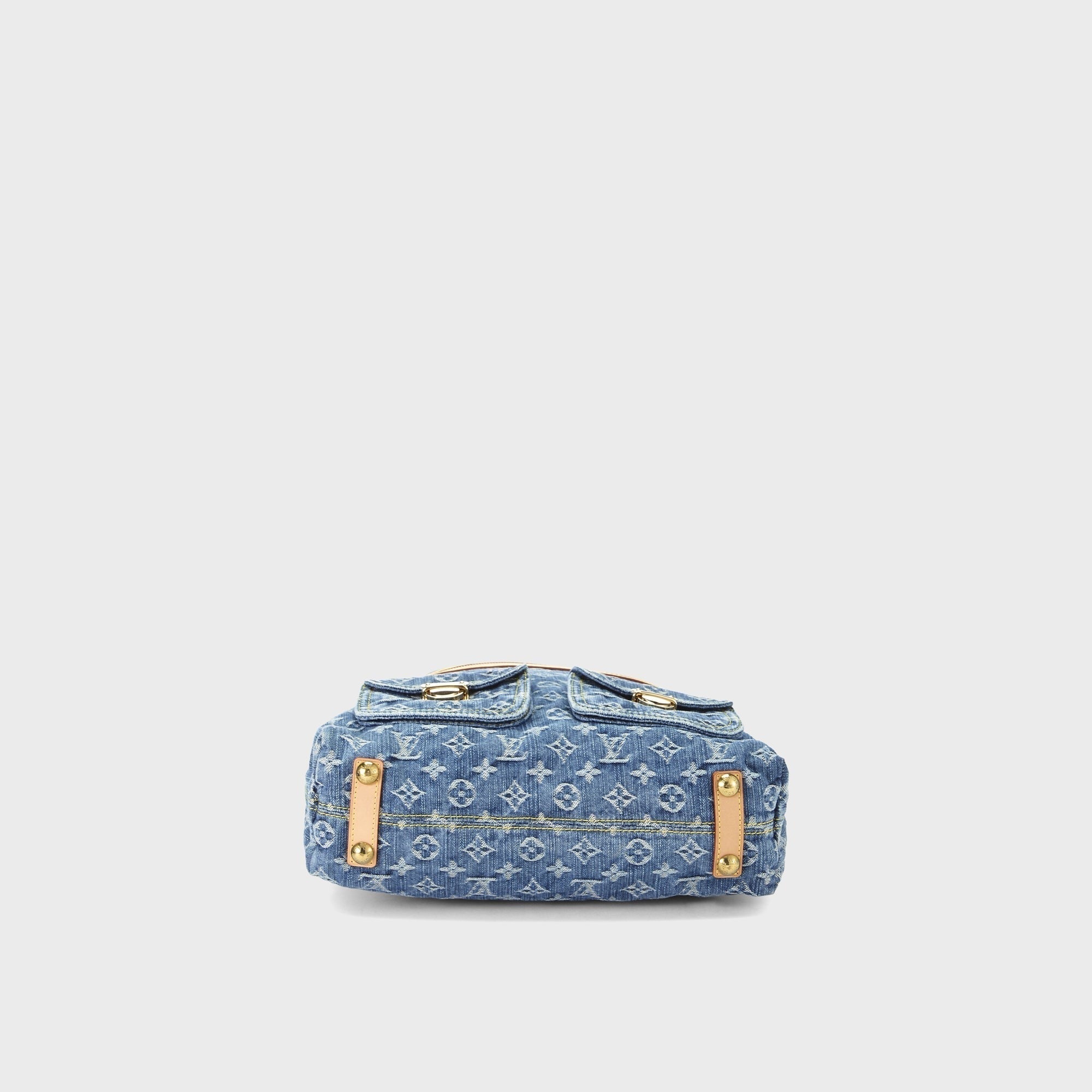 WGACA Louis Vuitton Denim Baggy GM Bag - Blue