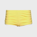 Christopher Esber Oasis Ruched Swim Boyshort - Zest White