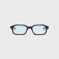 Flatlist Hanky Sunglasses - Solid Black / Light Blue Gradient