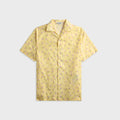 Jil Sander Camp-Collar Printed Cotton Shirt - Pastel Yellow
