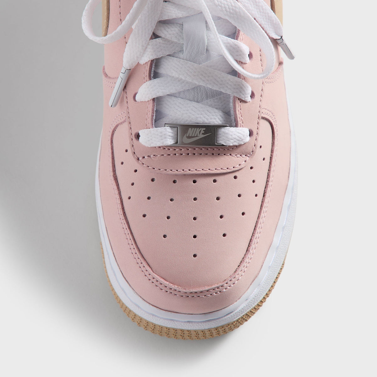 Kith Kids for Nike GS Air Force 1 "Un-Linen" - Linen / Atmosphere / White